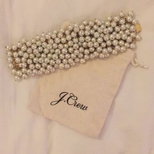 JCrew wide pearl bracelet